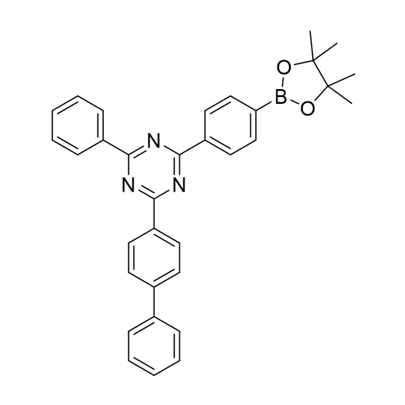 2-([1,1'-bifenyl]-4-yl)-4-fenyl-6-(4-(4,4,5,5-tetramethyl-1,3,2-dioxaborolan-2-yl)fenyl )-1,3,5-triazine