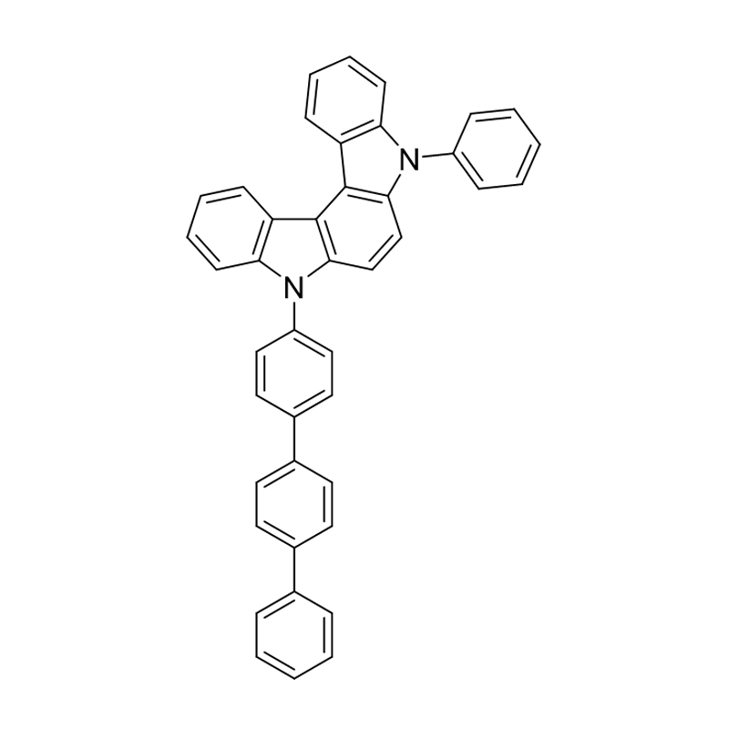 Indolo[2,3-c]carbazool, 5,8-dihydro-5-fenyl-8-[1,1′:4′,1′′-terfenyl]-4-yl-